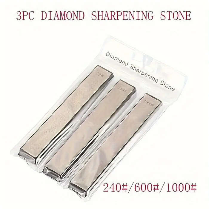 3-Piece Professional Diamond Knife Sharpening Set for Kitchen Knives
