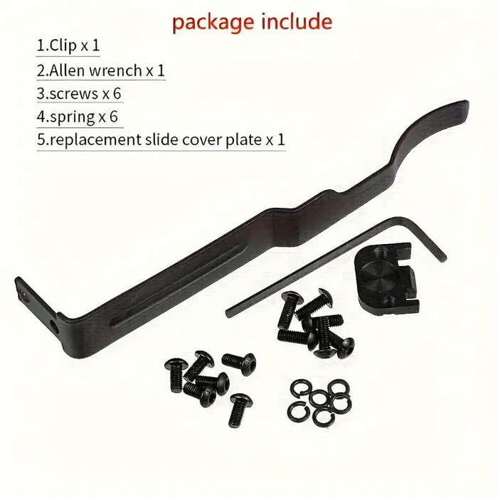 Glock Concealed Carry Clip Holster With Metal Belt Clip | Includes Replacement Slide Cover Plate ...