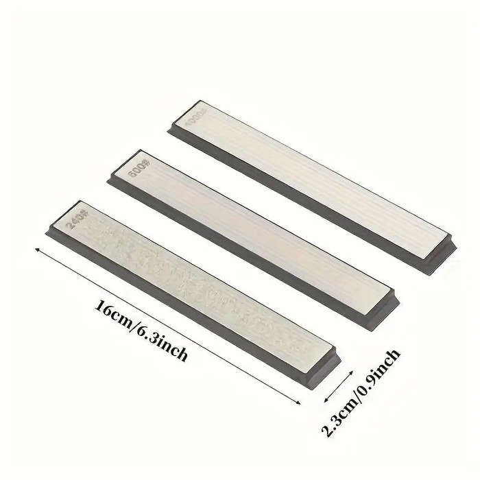 3-Piece Professional Diamond Knife Sharpening Set for Kitchen Knives