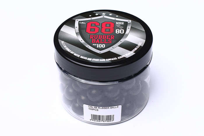 68 Cal Rubber Balls 100's