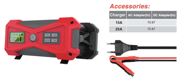 SPECIAL RC15000 - 15AMP BATTERY CHARGER 12V & 24V