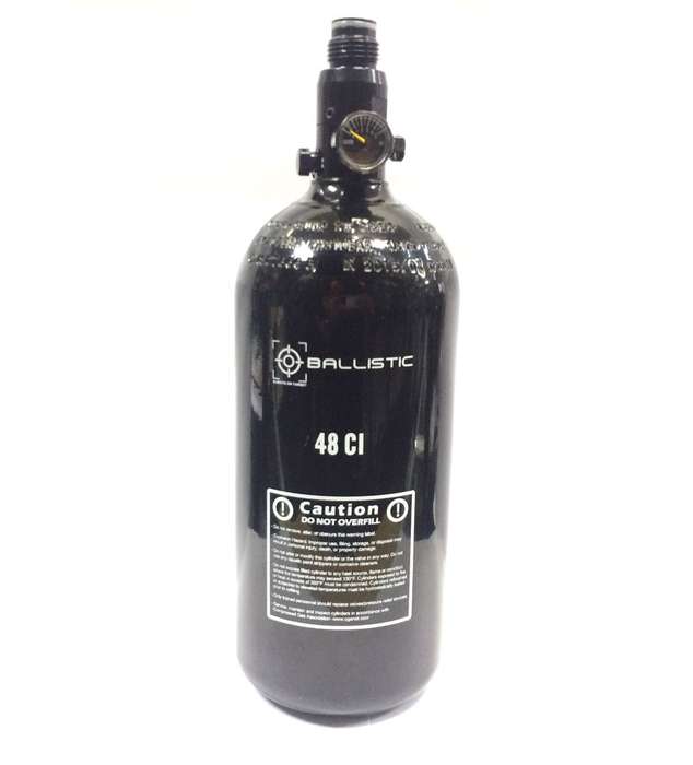 Ballistic Paintball Air Tank 48CI 3000PSI Regulator