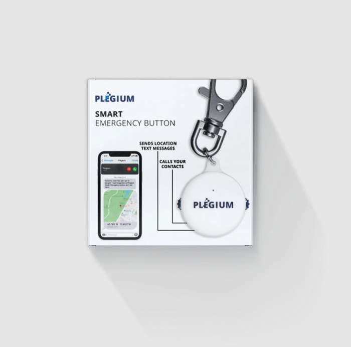 Plegium Smart Emergency Button with FREE GPS tracking Notifications