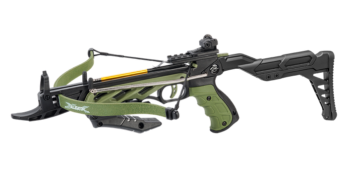 ManKung Alligator 80LBS Self-Cocking Fiberglass Pistol Crossbow