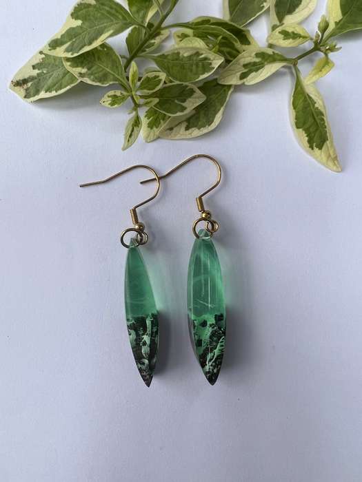 Snowy Rock Earrings