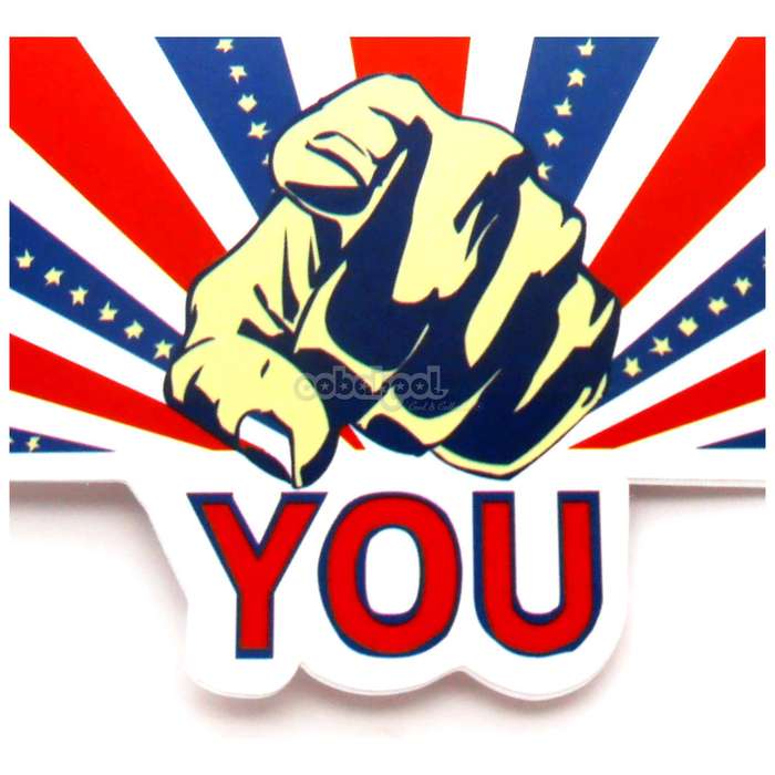 America Needs You / Army Recruitment Sticker / Ideal for Skateboards & Phones / Pack of 9