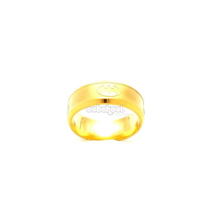 Batman / Gold Alloy Steel Ring - Size 9