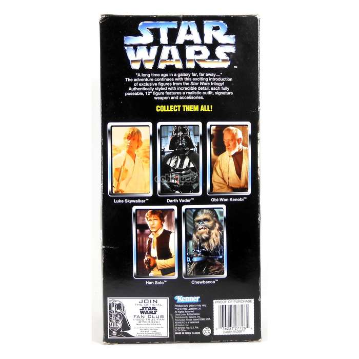 Star Wars / Darth Vader / Collector Series / 1996 Kenner 12 Inch Poseable Figure / NIB