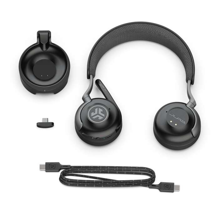 JLAB Epic Work ANC Wireless On-Ear Headset - Black