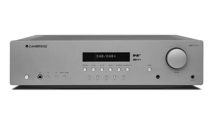 Cambridge Audio AXR100 FM/AM Stereo Receiver with Jamo S7-17B Stereo System - Grey