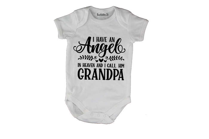 Angel - I Call Him GRANDPA - Baby Grow