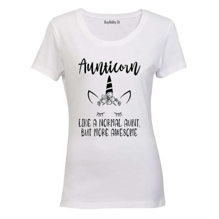 Aunticorn - More Awesome - Ladies - T-Shirt