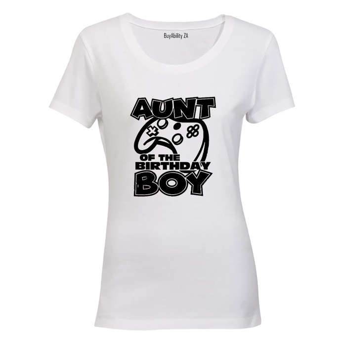Aunt of the Birthday Boy - Gamer - Ladies - T-Shirt