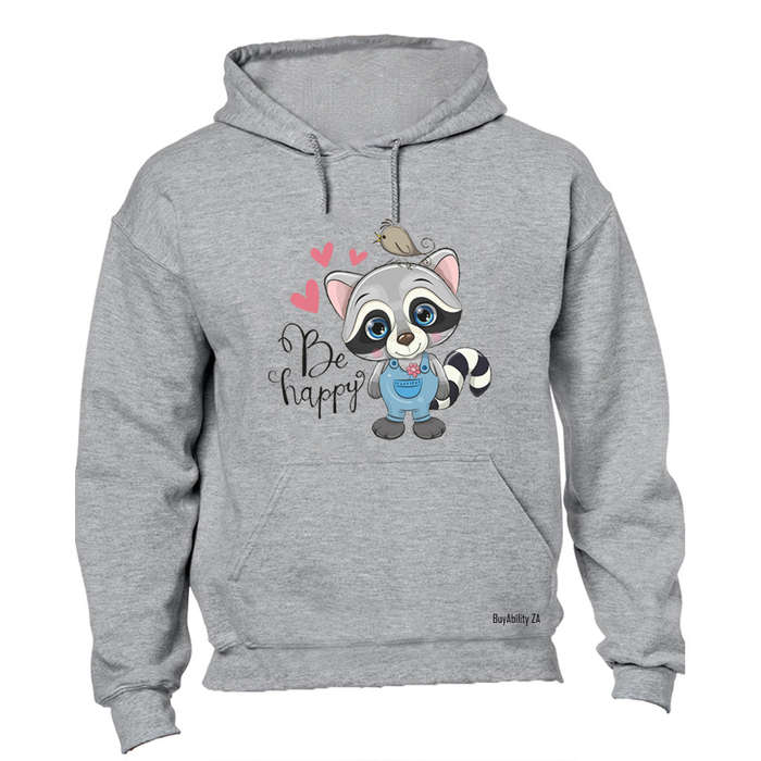 Be Happy Raccoon - Hoodie