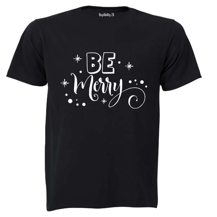 Be Merry - Christmas - Adults - T-Shirt