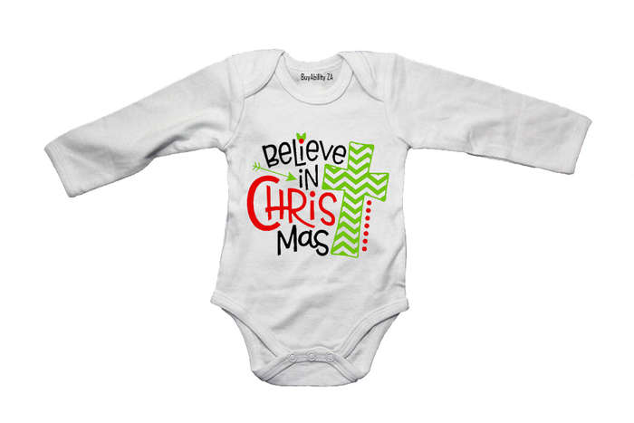 Believe in Christ-Mas - Christmas - Baby Grow