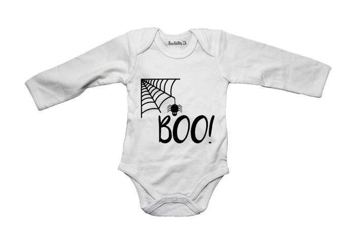 Boo! Spiderweb - Halloween - Baby Grow