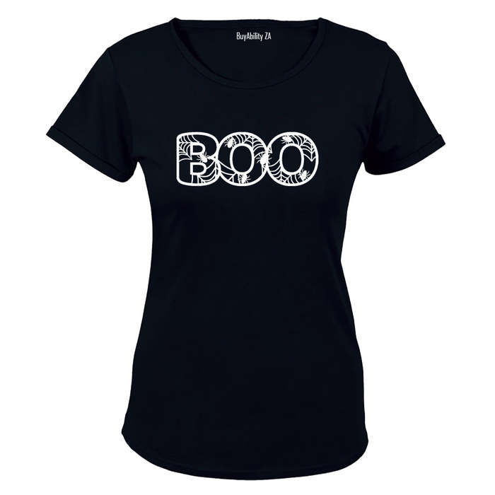 BOO Halloween Spiders - Ladies - T-Shirt