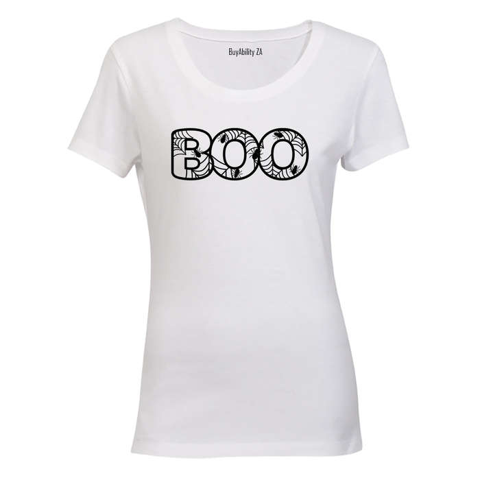 BOO Halloween Spiders - Ladies - T-Shirt