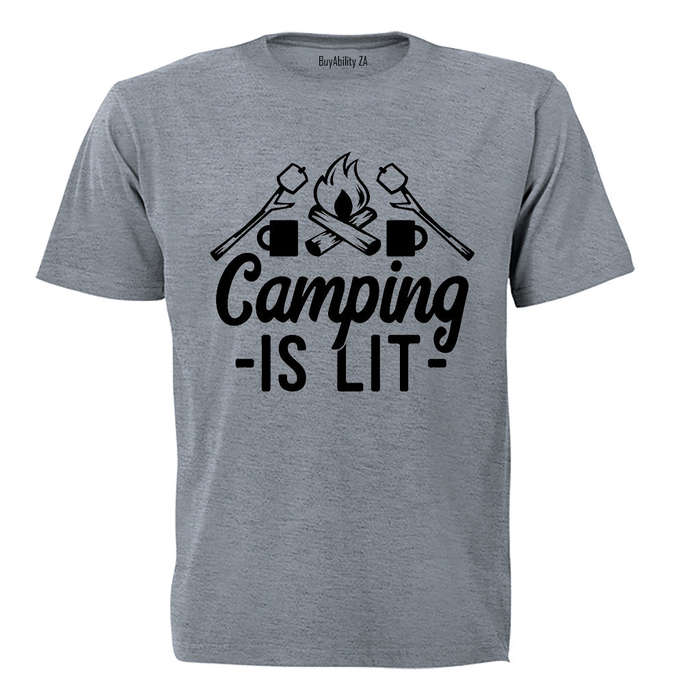 Camping is Lit - Kids T-Shirt