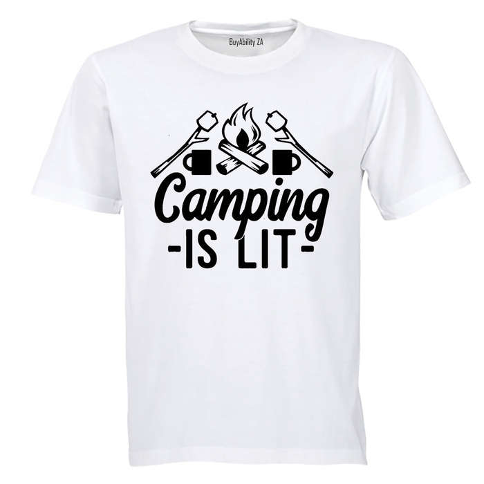 Camping is Lit - Kids T-Shirt