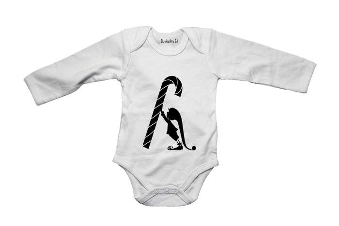 Candy Cane Elf! - Baby Grow