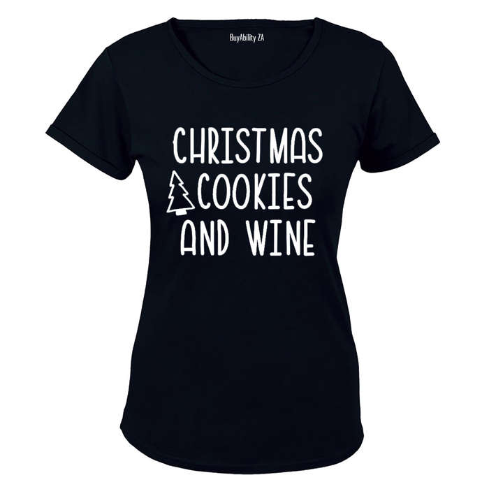 Cookies & Wine - Christmas - Ladies - T-Shirt
