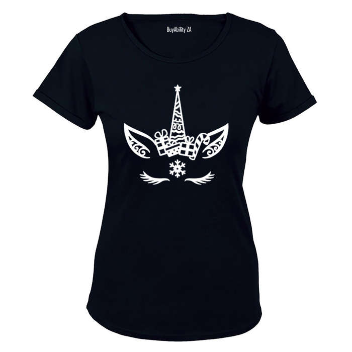 Christmas Unicorn - Ladies - T-Shirt