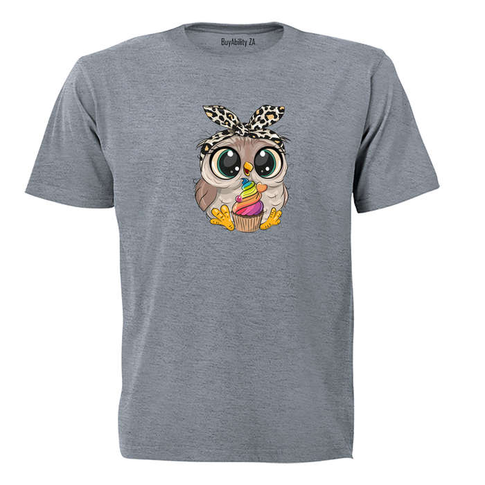 Cupcake Headband Owl - Kids T-Shirt