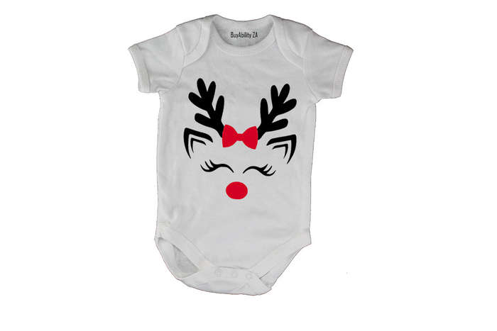 Cute Christmas Reindeer - Baby Grow