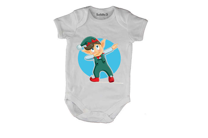 Dancing Christmas Elf - Baby Grow