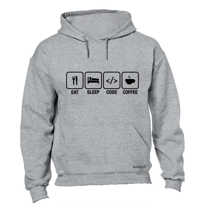 Eat - Sleep - Code - Coffee - Hoodie