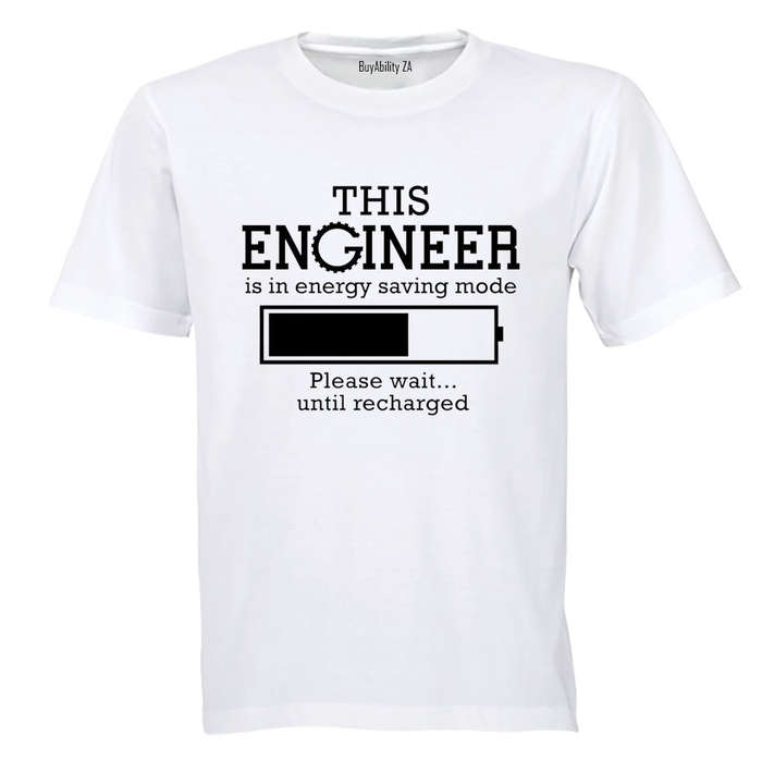Engineer - Energy Saving Mode - Adults - T-Shirt