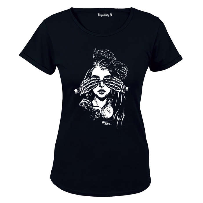Eyes Closed - Skeleton Hands - Ladies - T-Shirt
