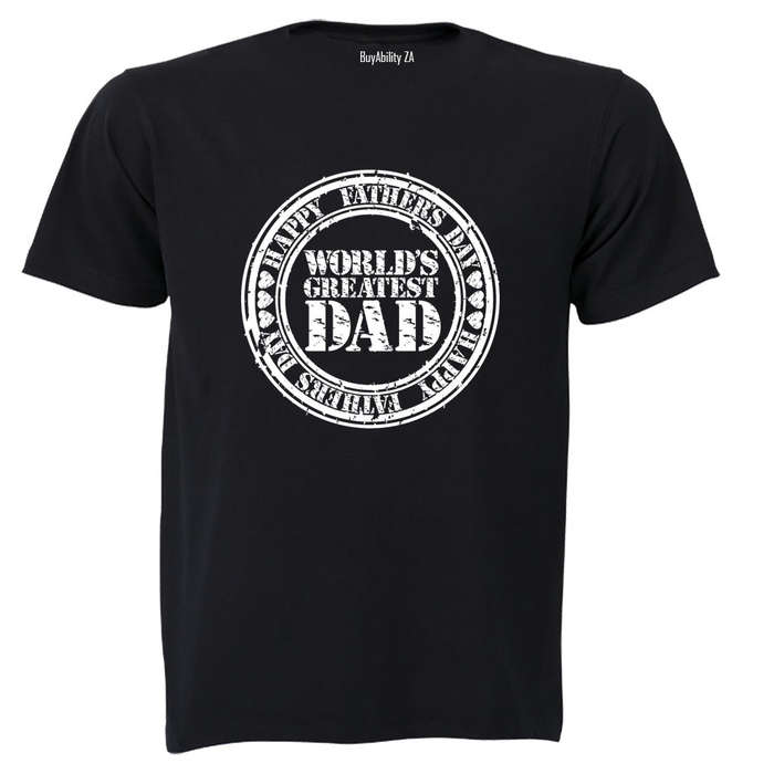 Fathers Day - World's Greatest DAD - Adults - T-Shirt