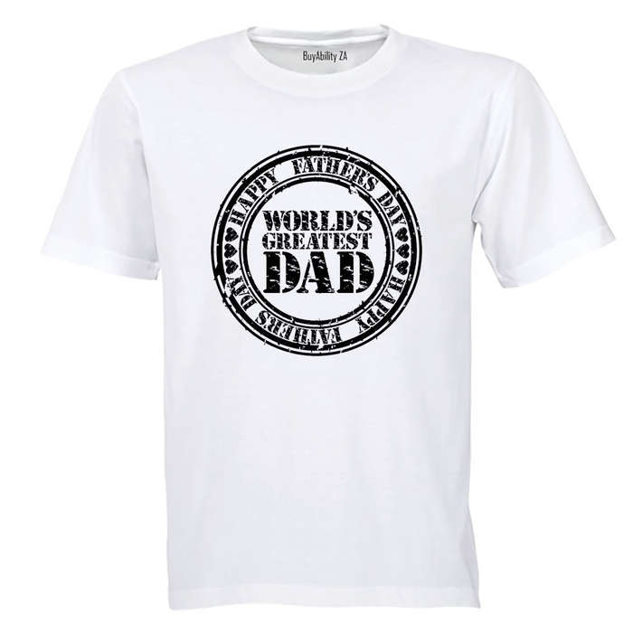 Fathers Day - World's Greatest DAD - Adults - T-Shirt