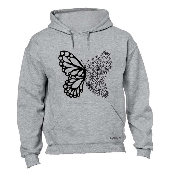 Floral Butterfly - Hoodie