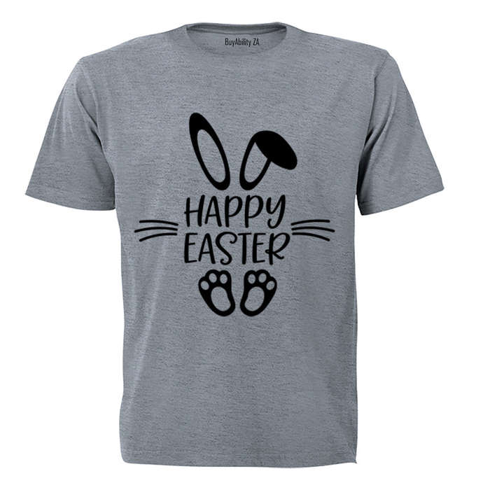 Happy Easter - Bunny Feet - Adults - T-Shirt