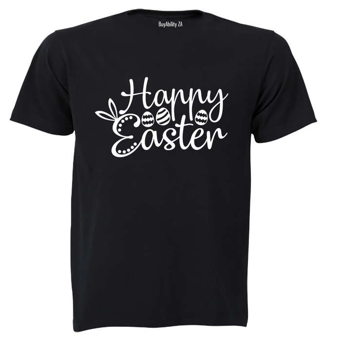 Happy Easter, Patterned Eggs - Adults - T-Shirt