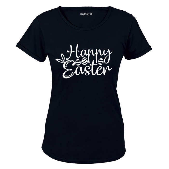 Happy Easter, Patterned Eggs - Ladies - T-Shirt