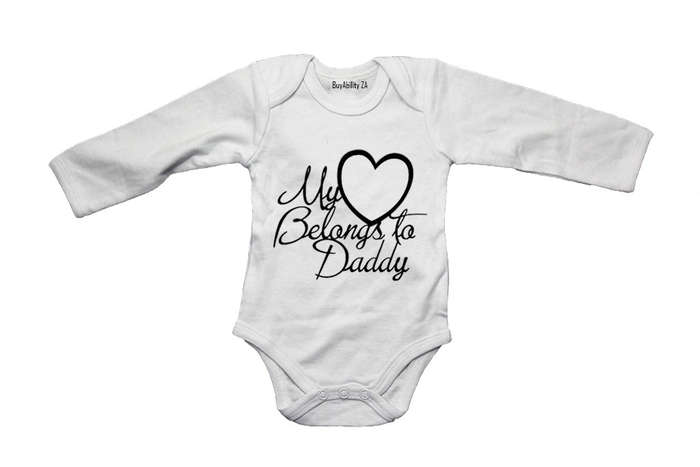 Heart Belongs To Daddy - Baby Grow