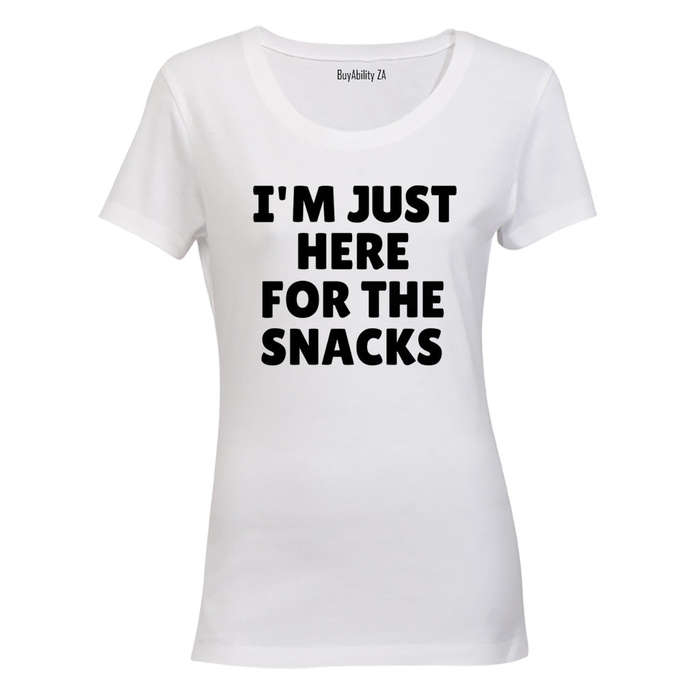 Here for the Snacks - Ladies - T-Shirt