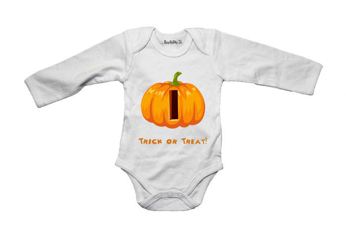 I - Halloween Pumpkin - Baby Grow