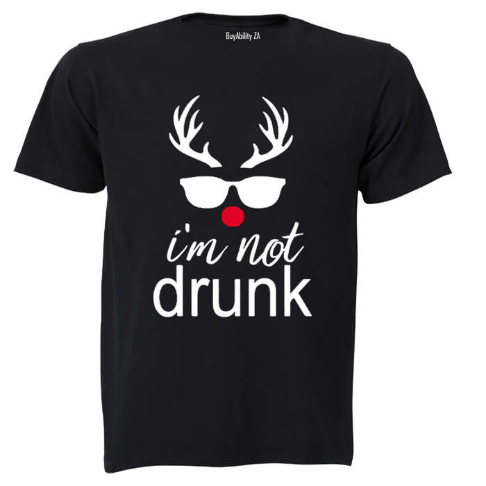 I'm Not Drunk - Christmas Reindeer - Adults - T-Shirt