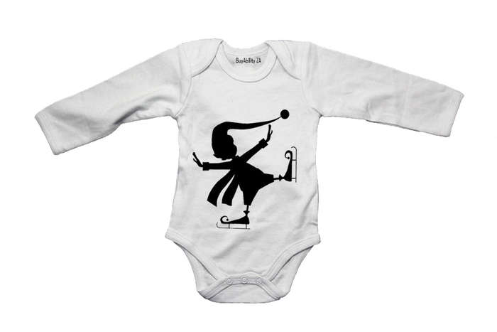Ice Skating Elf! - Baby Grow