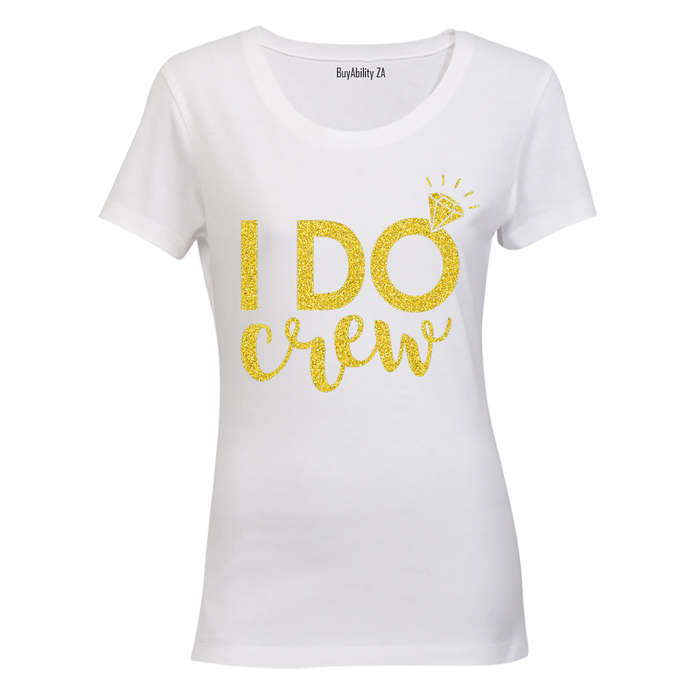 I Do Crew - Glitter Gold - Ladies - T-Shirt