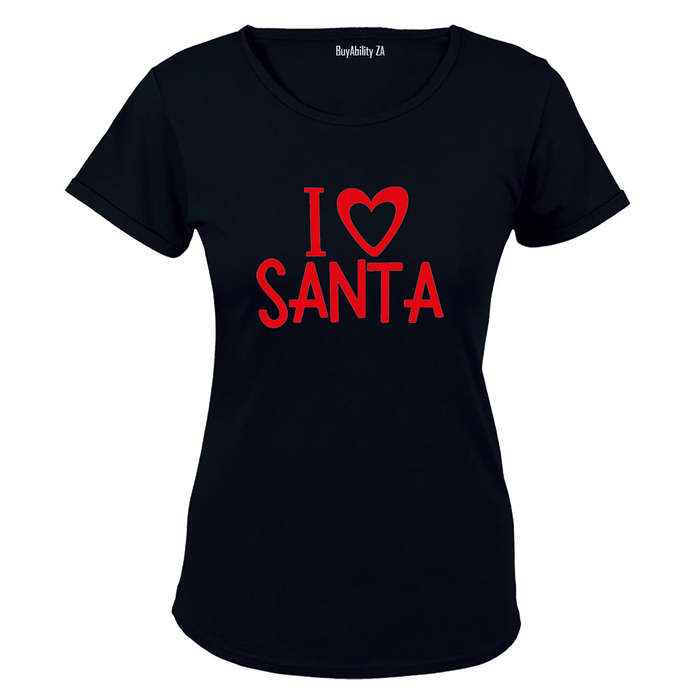 I Love Santa - Christmas - Ladies - T-Shirt