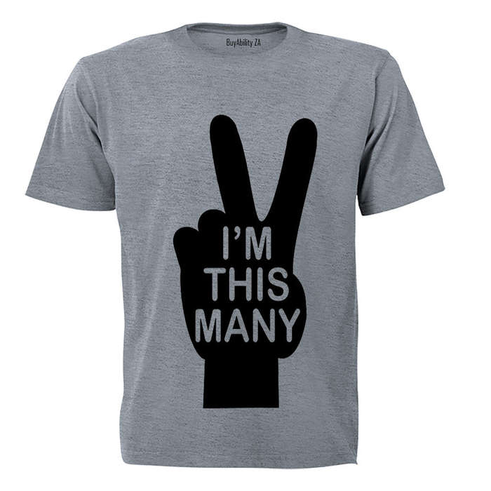 I'm this many - TWO! - Kids T-Shirt