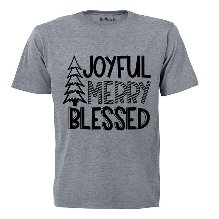 Joyful. Merry - Christmas - Adults - T-Shirt