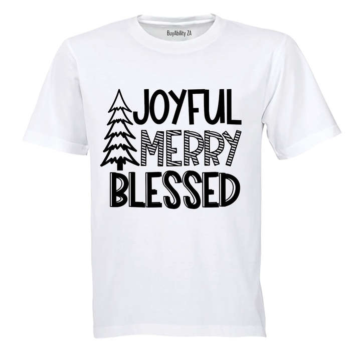 Joyful. Merry - Christmas - Adults - T-Shirt